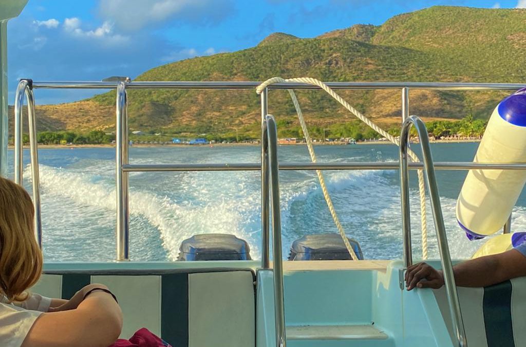 water taxi ride between St. Kitts and Nevis