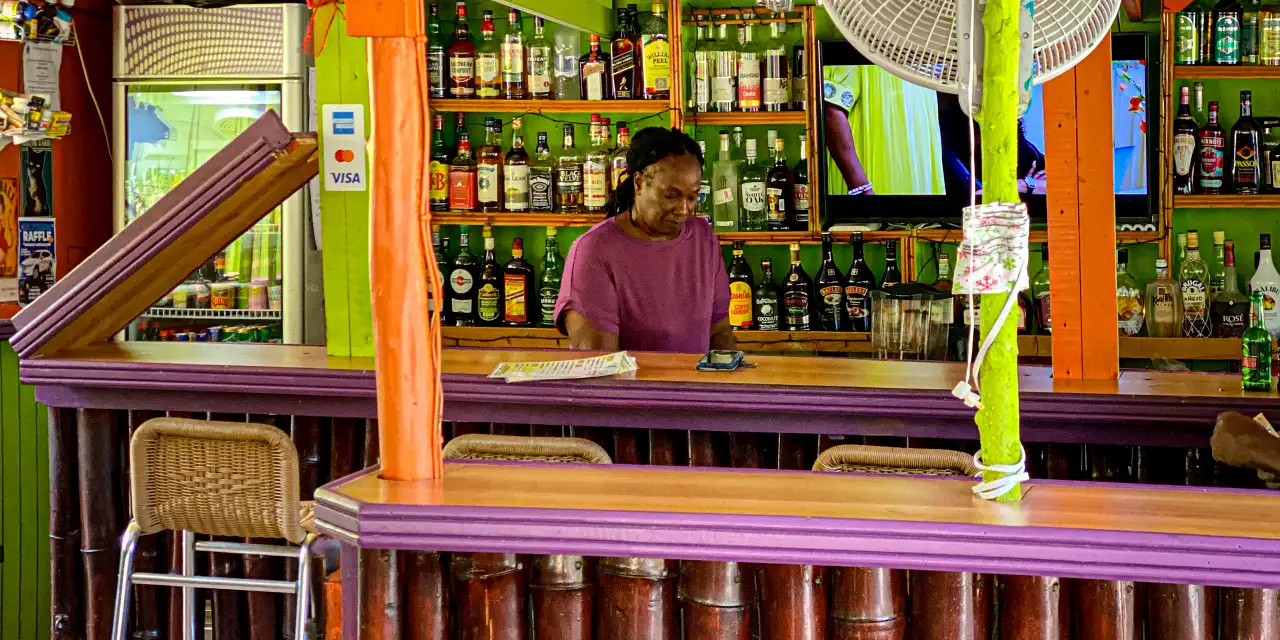 stocked bar