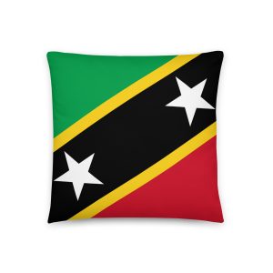 St. Kitts & Nevis Flag Pillow – Decorative Accent Cushion