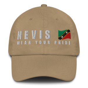 Nevis Wear Your Pride Cap – Embroidered Dad Hat with SKN Flag