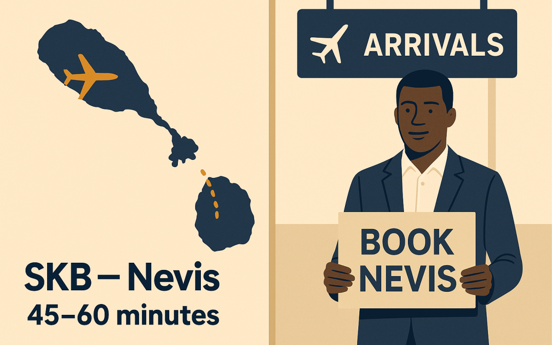Private transfer from St. Kitts Airport to Nevis—step-by-step journey