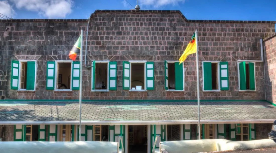 Historic Bath Hotel building at Bath Village, Nevis